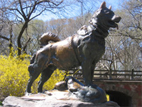Balto statue in Central Park, New York